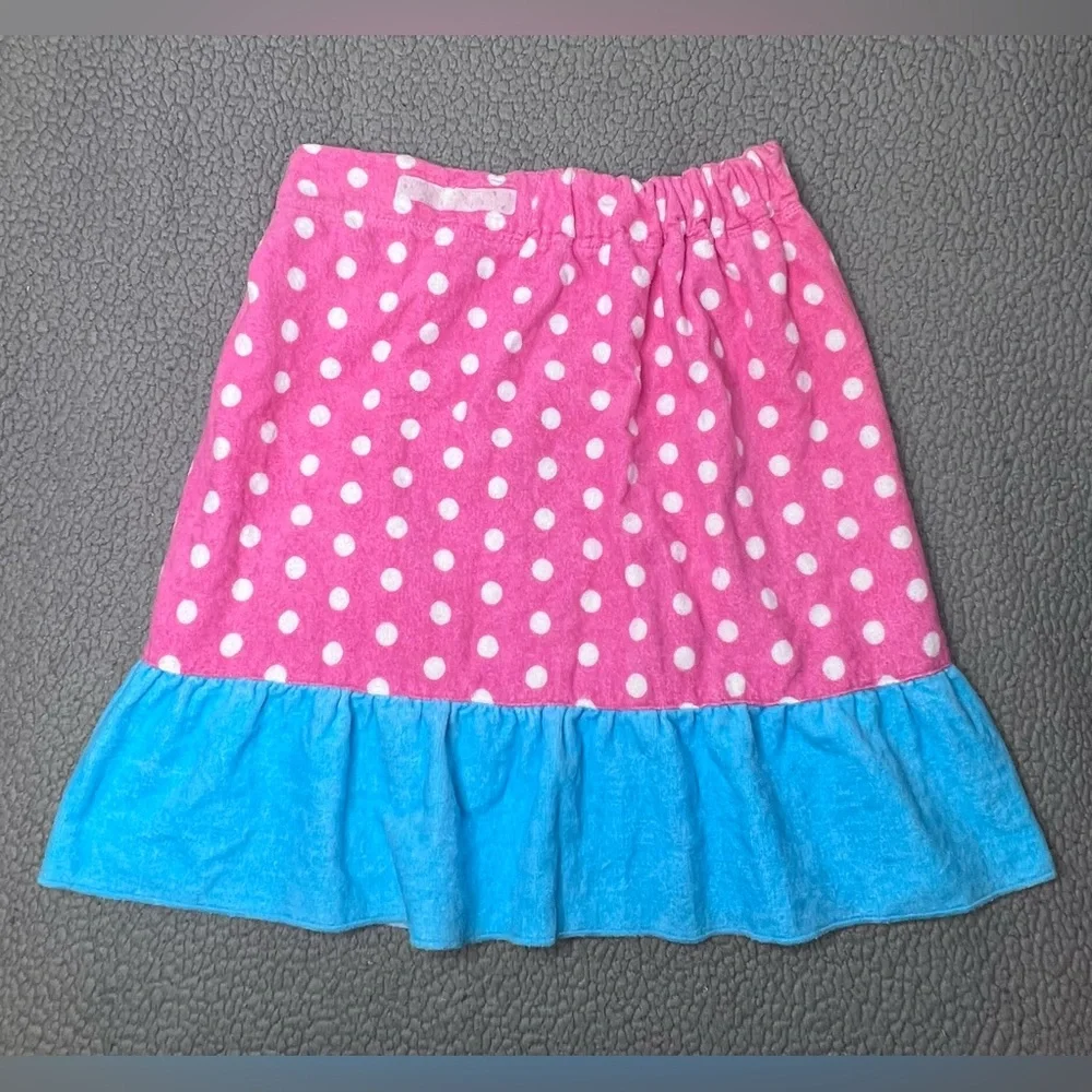 Justice‎ Blue And Pink Towel Swimsuit Cover Up Skirt Size XS/S